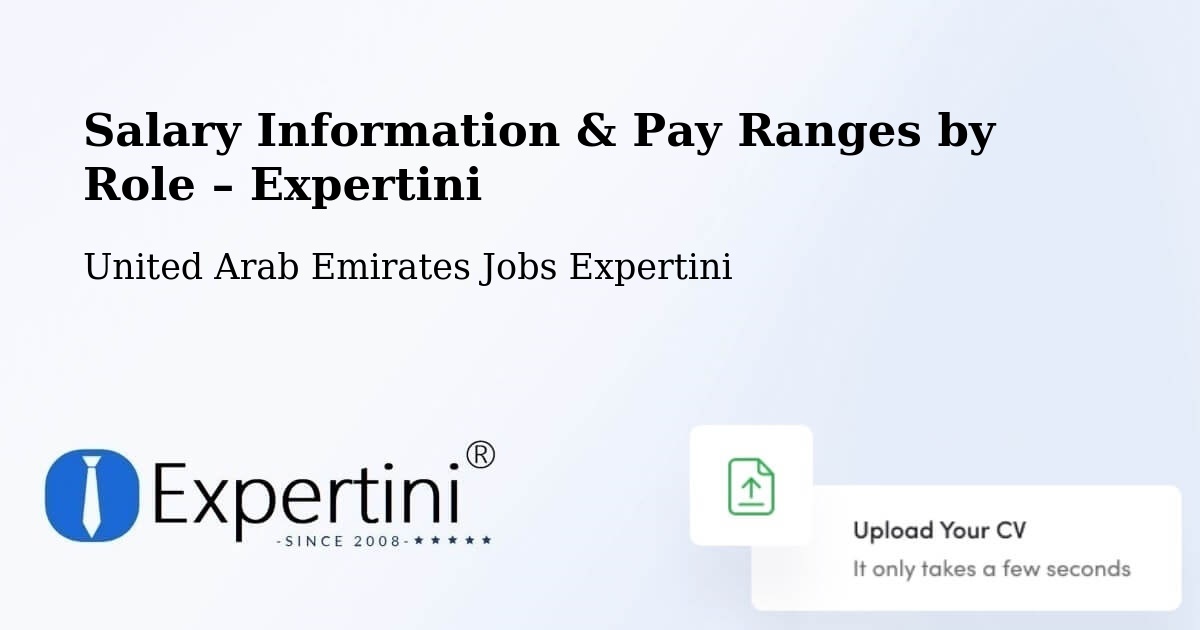 Salary Information & Pay Ranges – United Arab Emirates - United Arab Emirates Jobs Expertini